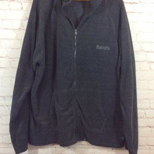 Harrahs Fleece Zip Front Jacket Womens Size XXL